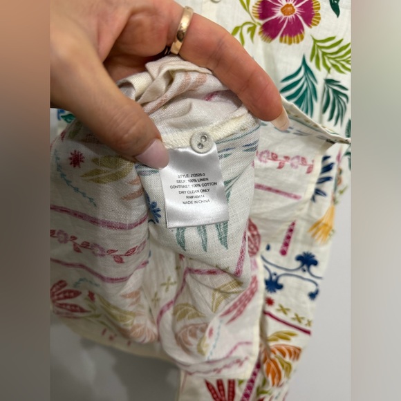 Johnny Was Button Back Linen Tank & Soller Wide Leg Pants - Picture 6 of 12